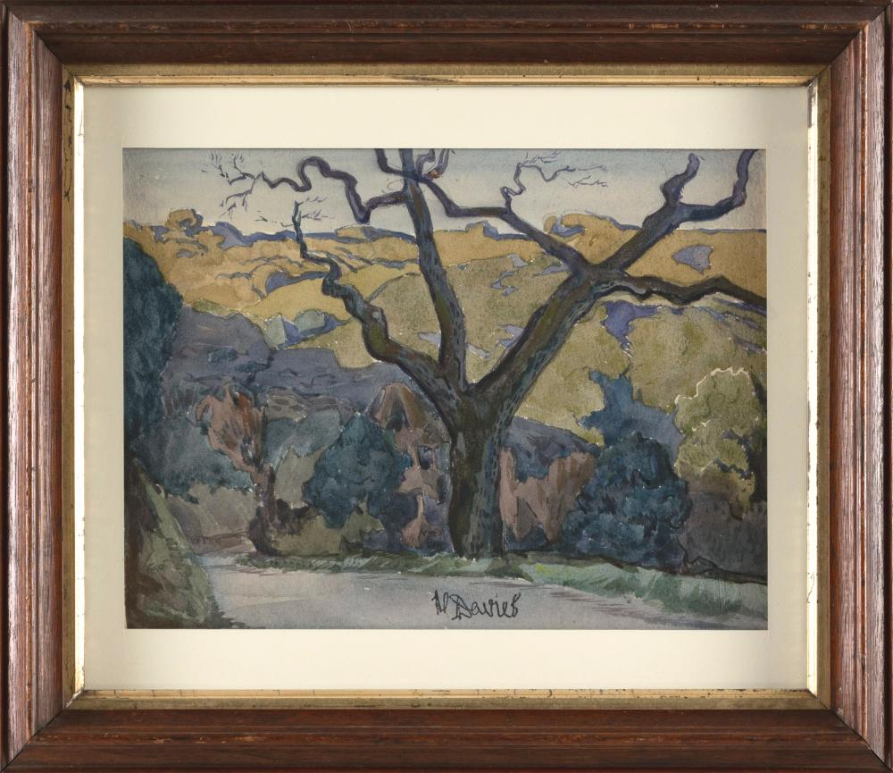 harold christopher davies california 1891 1976 bare tree in green landscape watercolor 7 5 x 10 sight framed 12 5 x 14 5 · Eldred's · 2025-10-09 Harold Christopher Davies comparable auction result: harold christopher davies california 1891 1976 bare tree in green landscape watercolor 7 5 x 10 sight framed 12 5 x 14 5