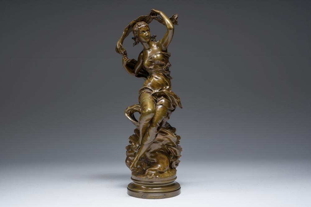Jean-Baptiste Germain comparable auction result: jean baptiste germain 1841 1910 etoile du matin brown patinated bronze