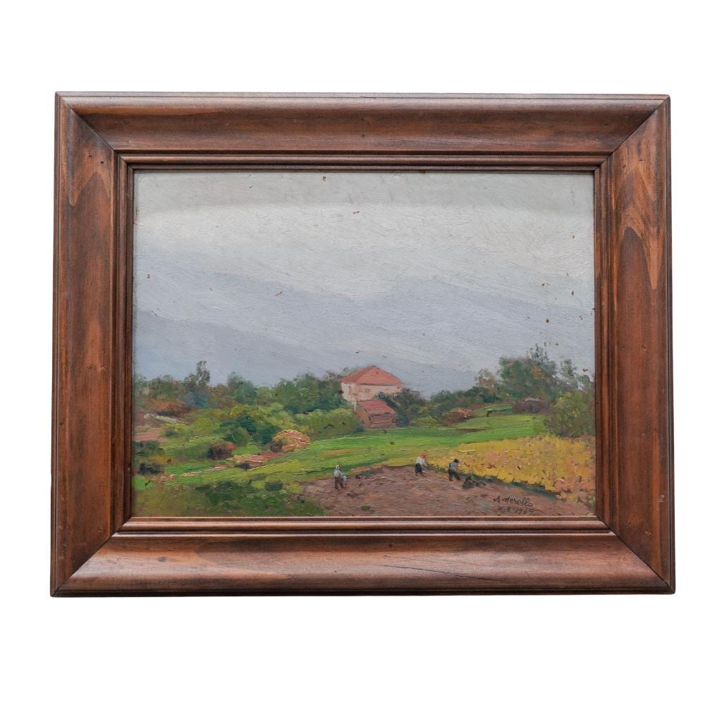 Amedeo Merello comparable auction result: amedeo merello italian 1890 1979 oil painting
