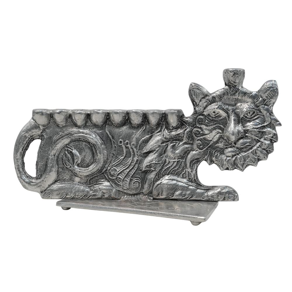 Don Drumm comparable auction result: donald drumm american b 1935 pewter cat menorah