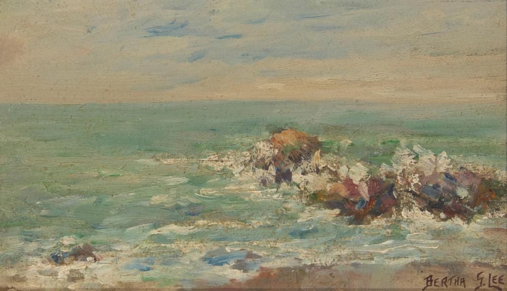 Bertha Stringer Lee comparable auction result: bertha stringer lee 1869 1937 rocky coastal landscape