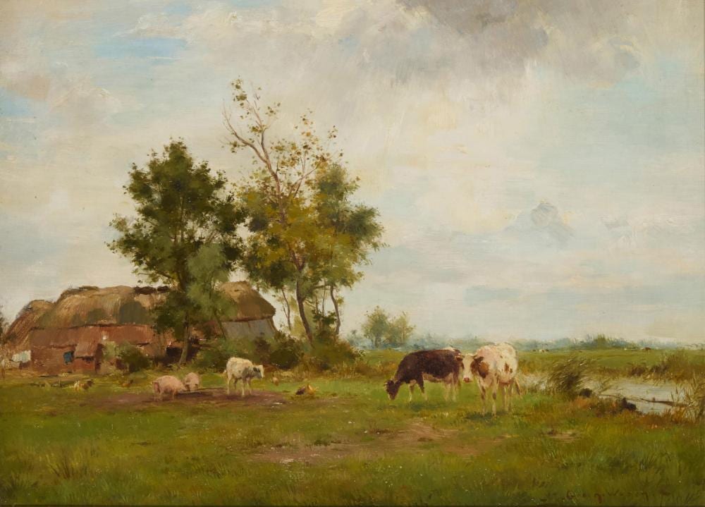 Adrianus Johannes Groenewegen comparable auction result: adrianus johannes groenewegen 1874 1963 farmstead at haarlem