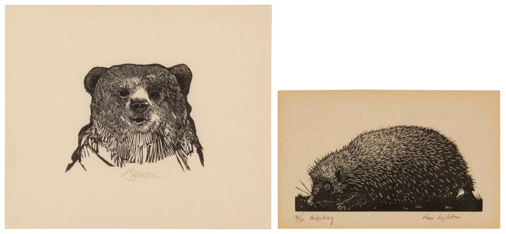 Claire Leighton comparable auction result: claire leighton 1898 1989 and barry moser b 1941