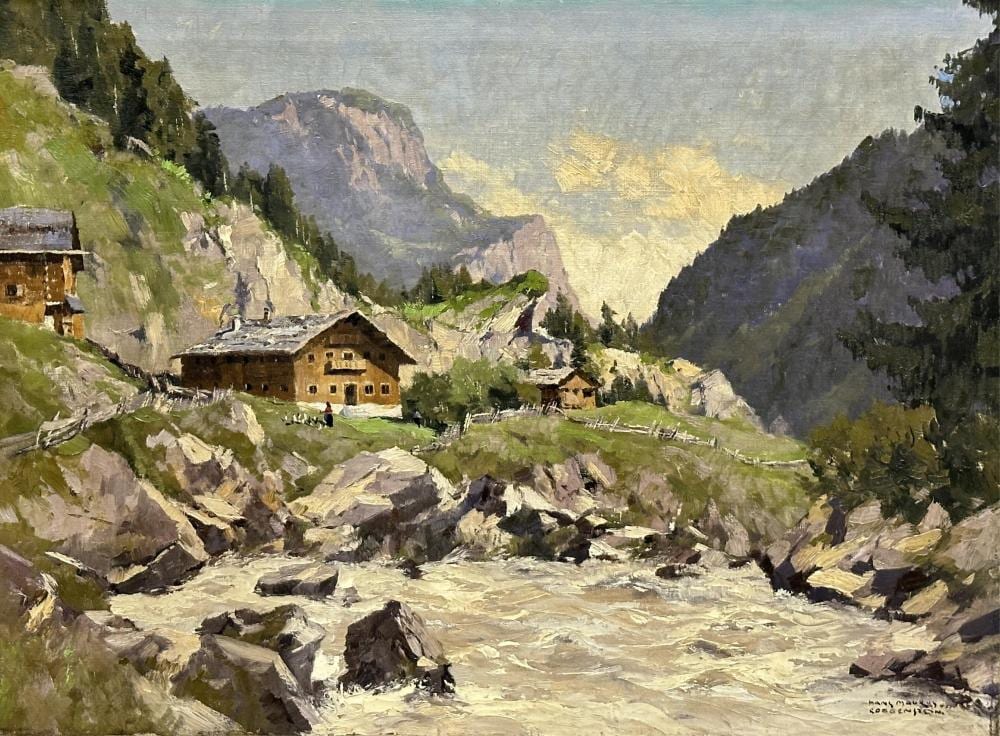 Hanns Maurus comparable auction result: hanns maurus 1901 1942 paysage de montagne huile sur toile dimensions 60 x 81 cm