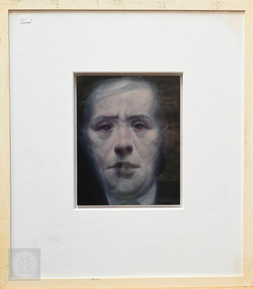 Ken Currie comparable auction result: ken currie b 1960 study encounter ii oil on panel signed to reverse 25 x 20 cm flowers