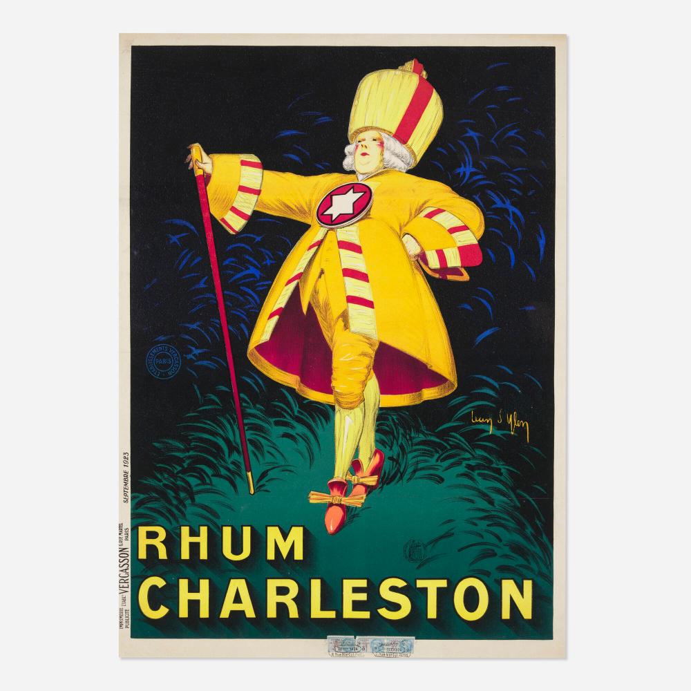 Jean D'ylen comparable auction result: jean d ylen rhum charleston vintage poster