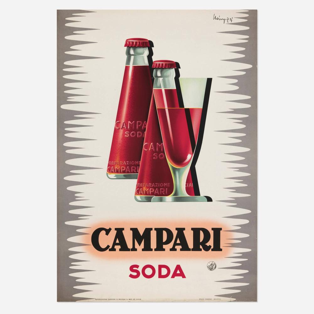 giovanni mingozzi campari soda vintage poster · Poster Auctions International Inc · 2025-09-30 Giovanni Mingozzi comparable auction result: giovanni mingozzi campari soda vintage poster
