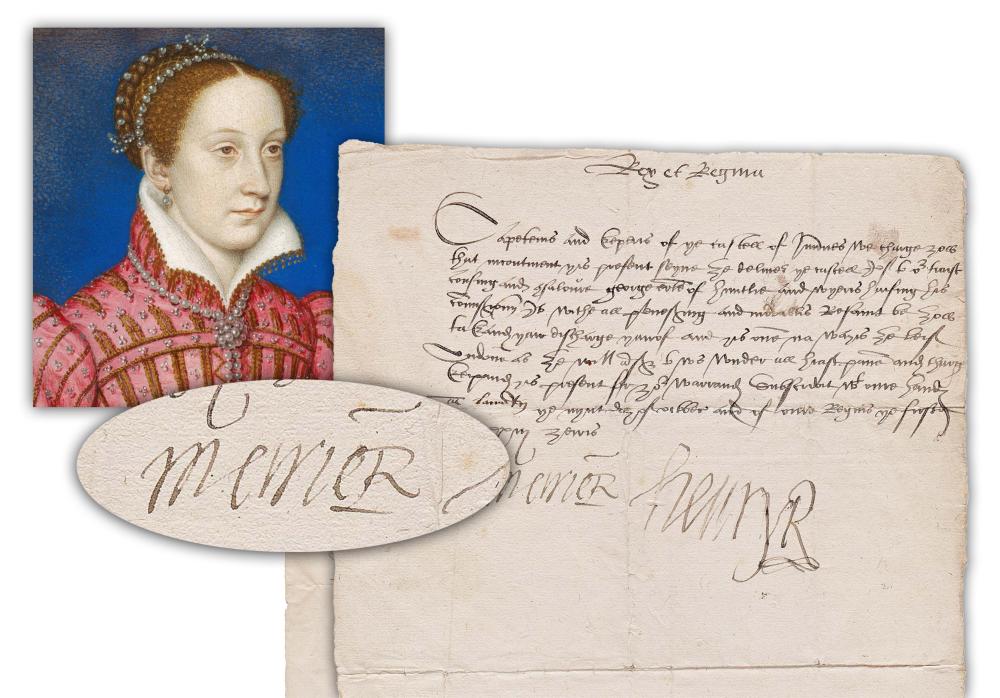 May Guinness comparable auction result: mary queen of scots signed letter 1565