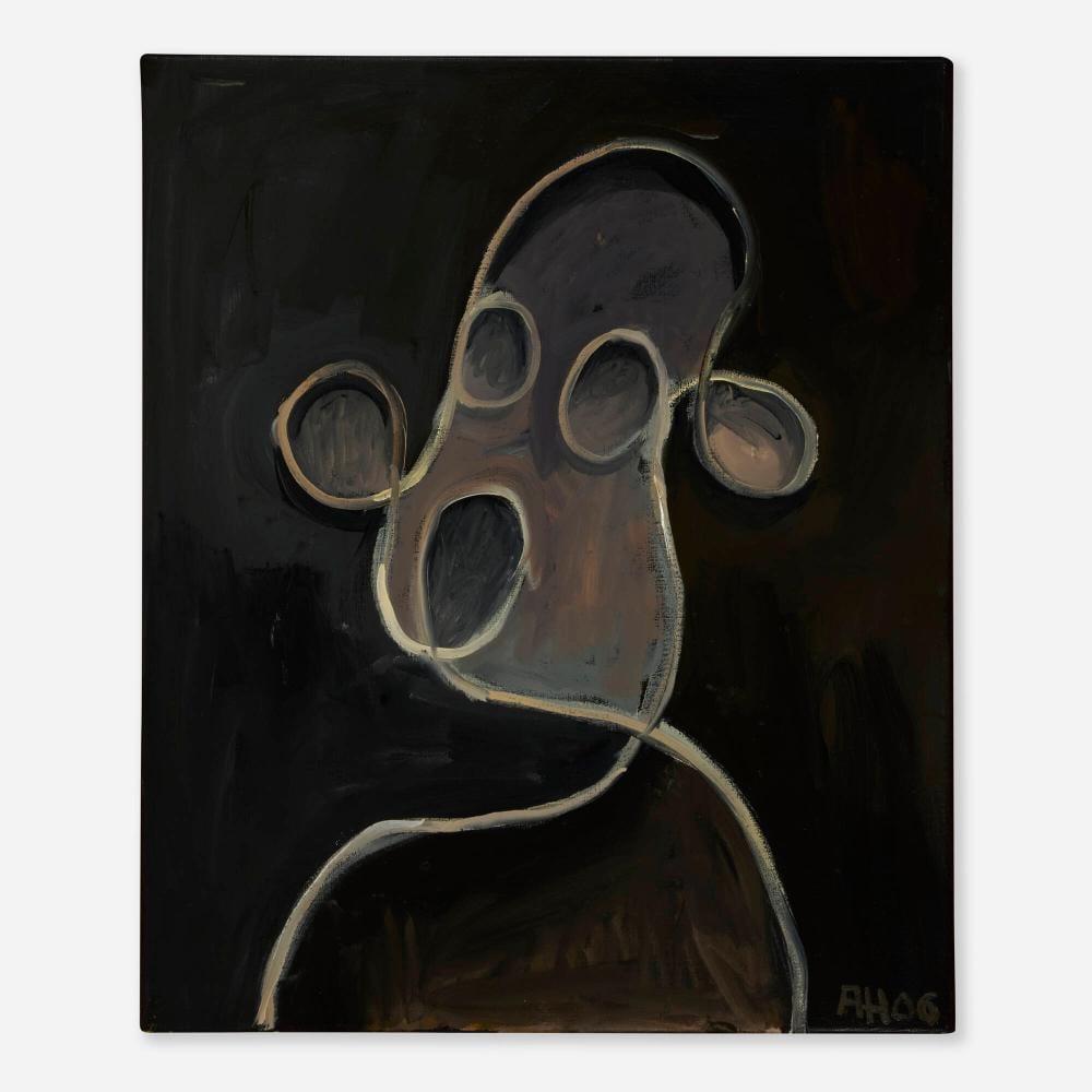 Anton Henning comparable auction result: anton henning portrait no 115
