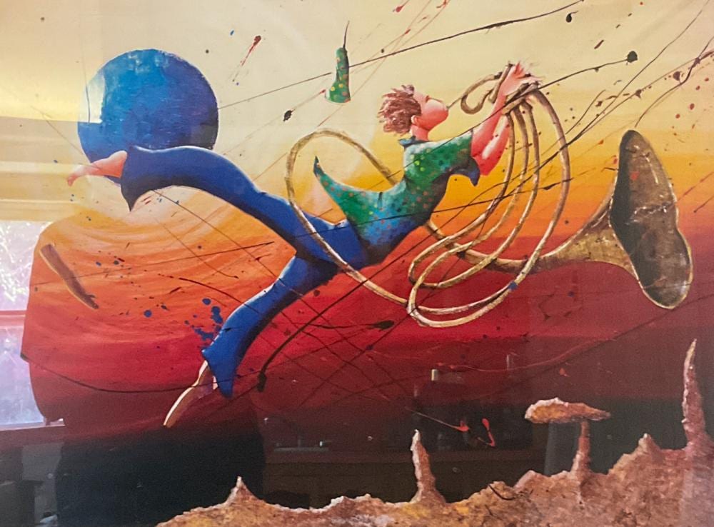 Marcus Glenn comparable auction result: marcus glenn lithograph floatin with the mojo
