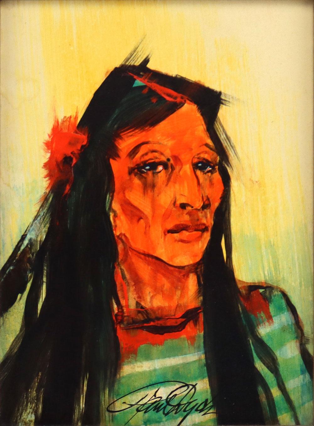 Paul Dyck comparable auction result: paul dyck 1917 2006 blackfoot girl