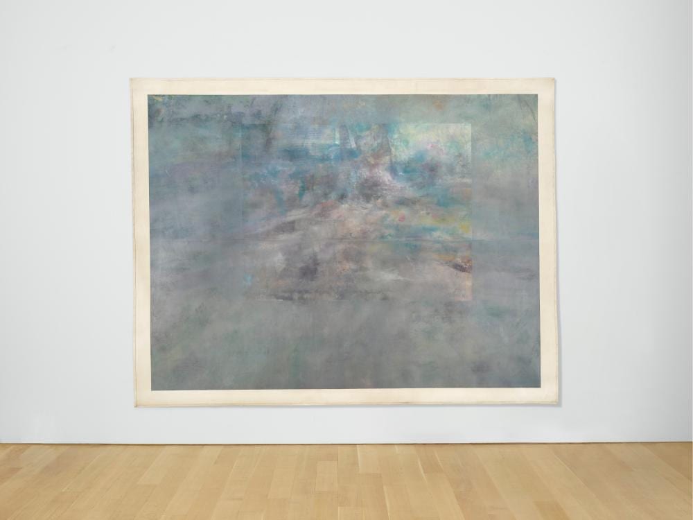 Jack Whitten comparable auction result: jack whitten 1939 2018 grey soul acrylic on unstretched canvas87 x 11