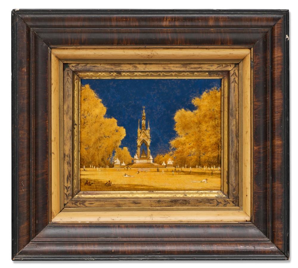 Mark Innerst comparable auction result: mark innerst b 1957 the albert memorial oil and acrylic on board in a