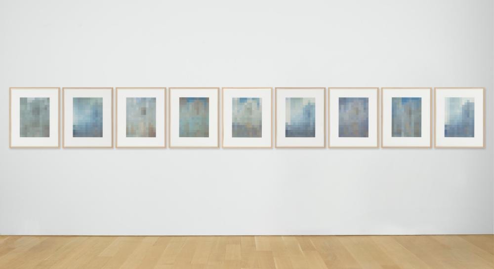 Sherrie Levine comparable auction result: sherrie levine b 1947 cathedral 1 9 iris print in nine partsoverall