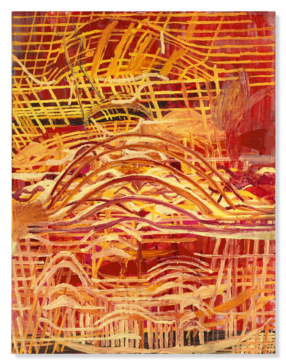 Terry Winters comparable auction result: terry winters b 1949 untitled yellow oil on canvas77 x 59 in 195