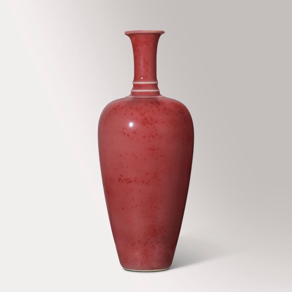 A Fine And Extremely Rare Peachbloom-Glazed ‘Three-String’ Vase, LAIFU.… comparable sale