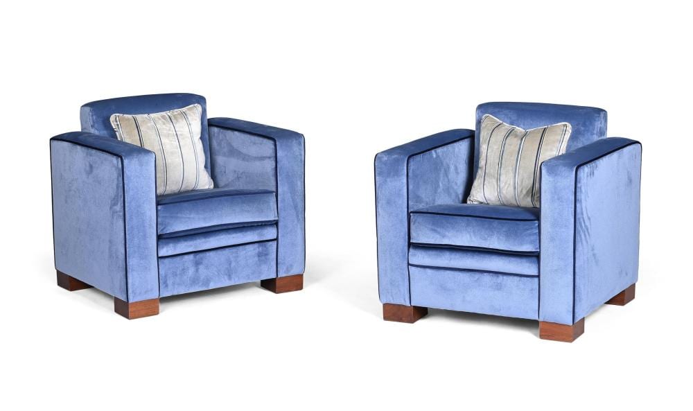 David Linley comparable auction result: david linley british b 1961 a pair of chase armchairs