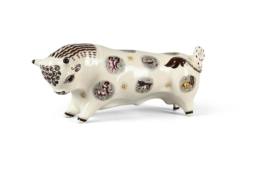 arnold machin 1911 1999 and eric ravilious 1903 1942 zodiac bull mid 20th century · Dreweatts 1759 Fine Sales · 2025-10-15 Arnold Machin comparable auction result: arnold machin 1911 1999 and eric ravilious 1903 1942 zodiac bull mid 20th century