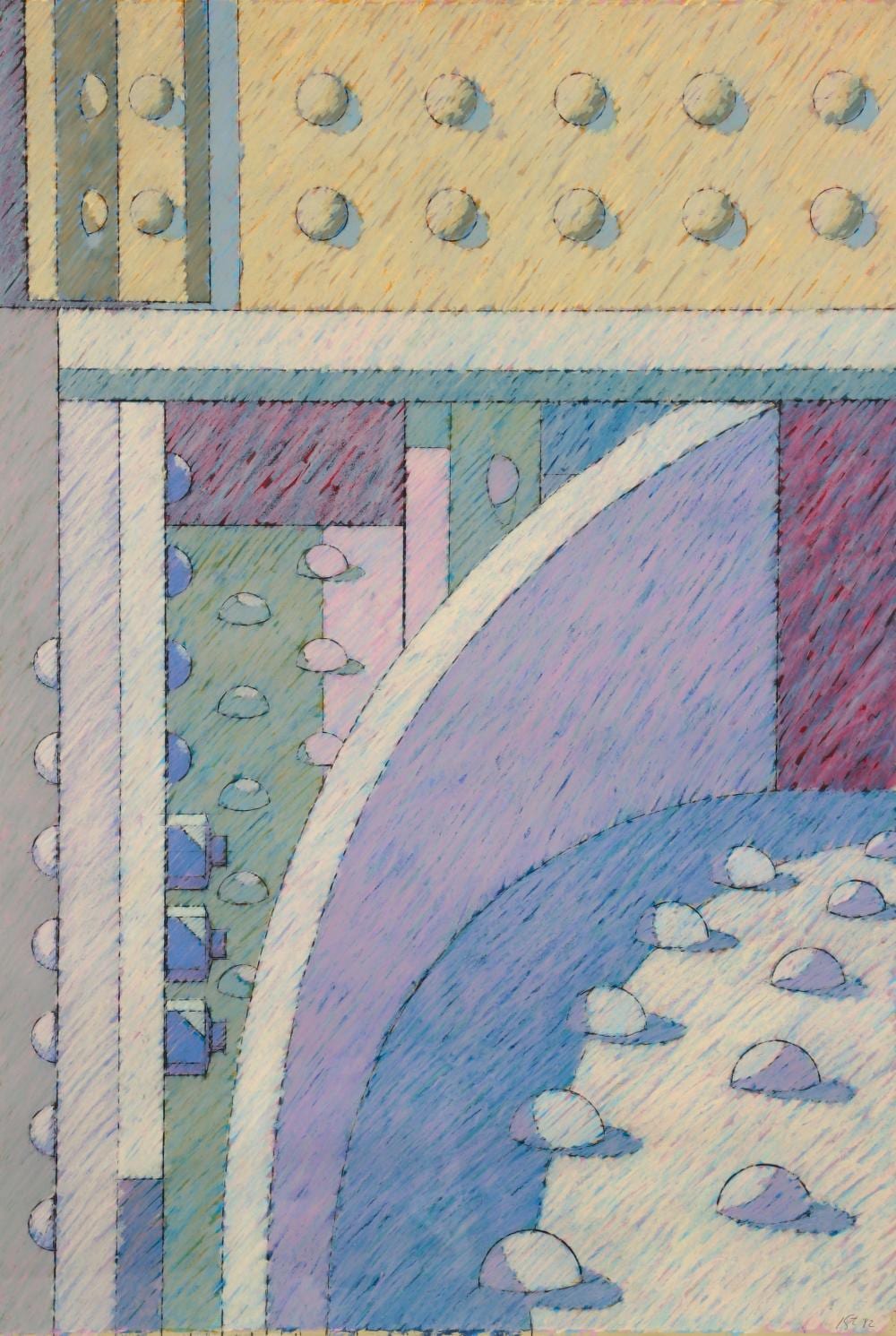 Hugh Kepets comparable auction result: hugh kepets 1982 cray pas drawing westside highway 1