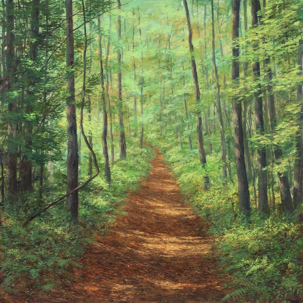 Joseph Reboli comparable auction result: joseph reboli 1983 oil vermont trail