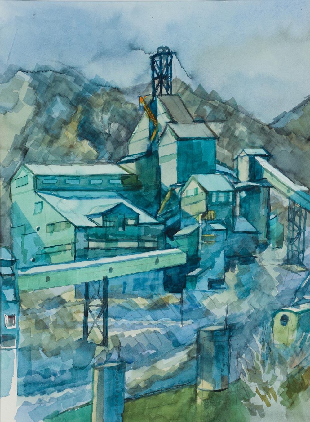 henry koerner 1983 watercolor coal mine harmar pa · Concept Art Gallery · 2025-10-11 Henry Koerner comparable auction result: henry koerner 1983 watercolor coal mine harmar pa