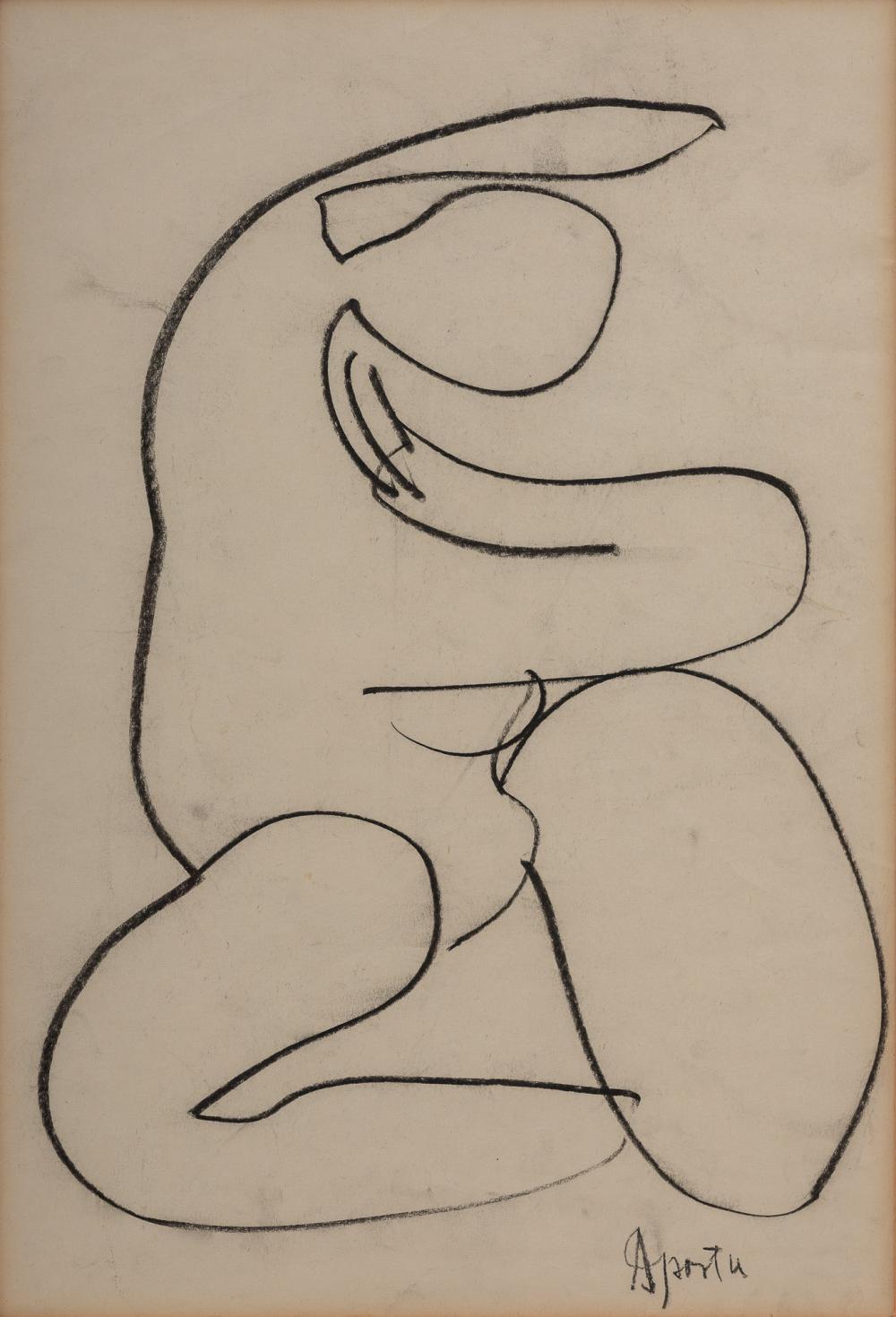 George Apostu comparable auction result: george apostu b 1934 d 1986 nude nud