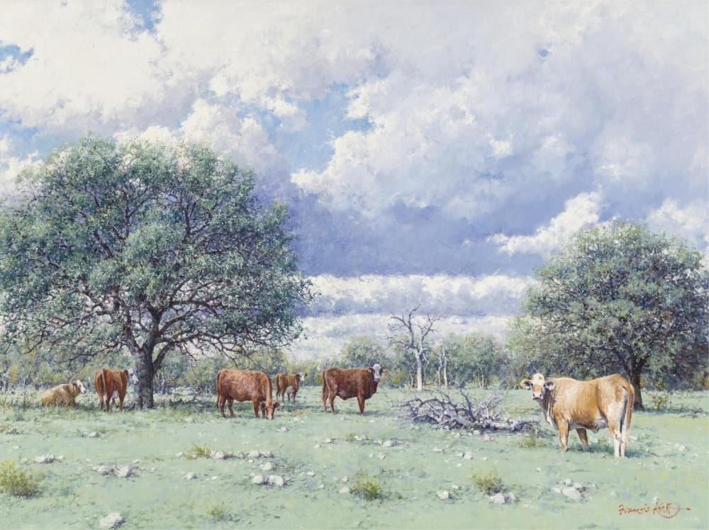 Francois Koch comparable auction result: francois koch b 1944 texas prime oil on linen 24 x 32 inches