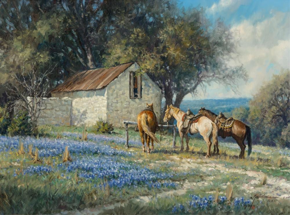 Martin Grelle comparable auction result: martin grelle b 1954 siesta 1988 oil on linen 18 x 24 inches