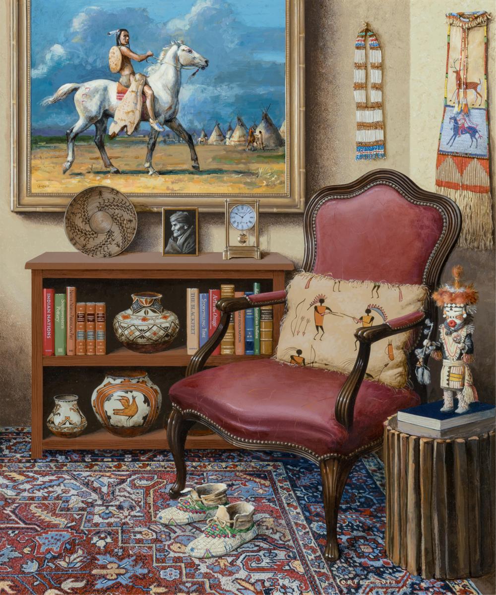 Jenness Cortez comparable auction result: jenness cortez b 1944 the medicine horse 2014 acrylic on panel 24 x 20 inches