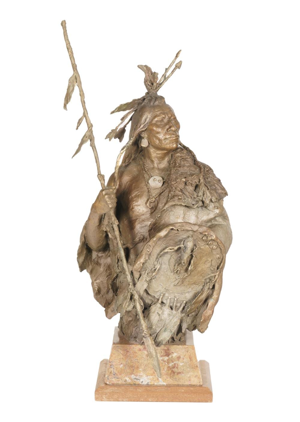 John Coleman comparable auction result: john coleman b 1949 the sentinel 2005 bronze 18 50 18 x 8 5 x 7 inches