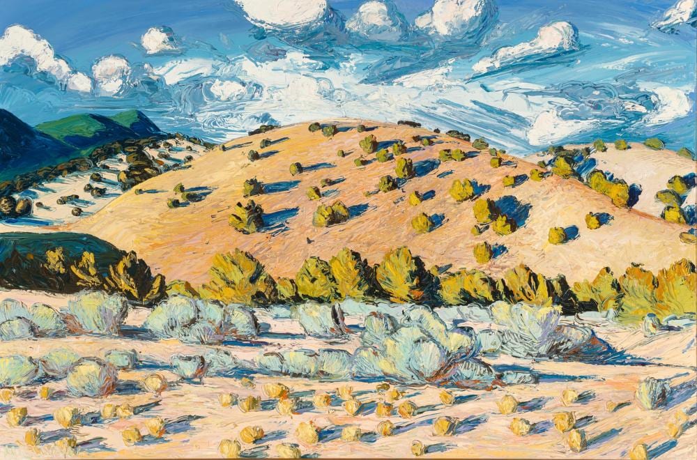 louisa mcelwain 1953 2013 indian lands santa clara iii oil on canvas 40 x 60 inches · Lone Star Art Auction · 2025-11-01 Louisa McElwain comparable auction result: louisa mcelwain 1953 2013 indian lands santa clara iii oil on canvas 40 x 60 inches