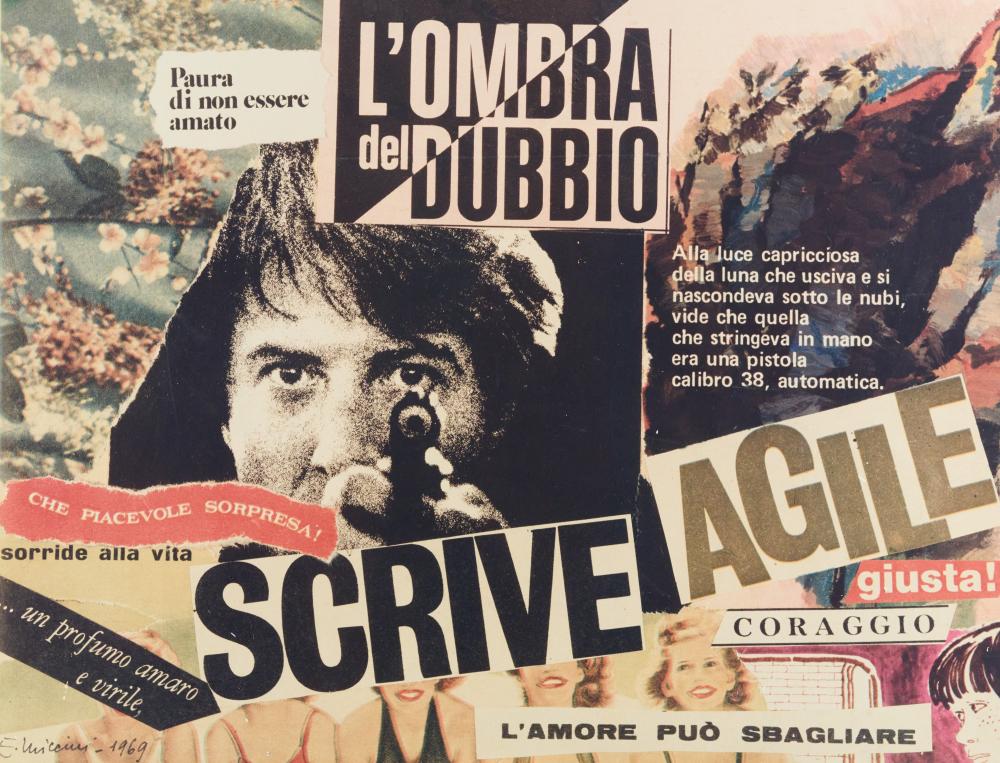 Eugenio Miccini comparable auction result: l ombra del dubbio