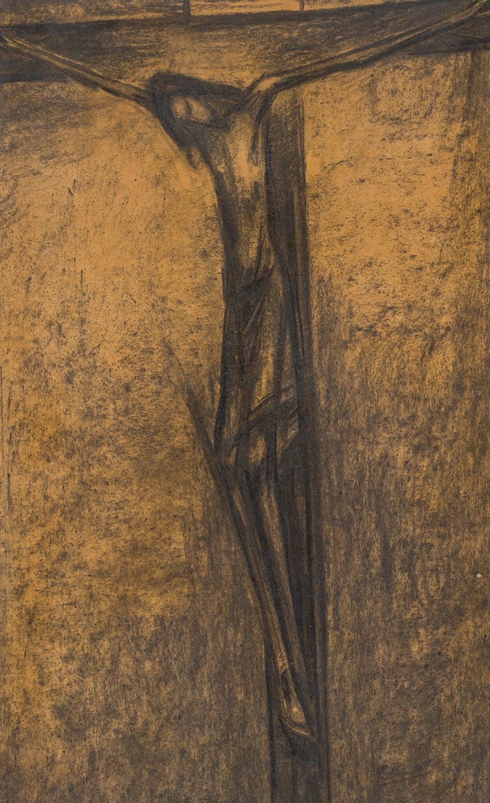 Oscar Colbrandt comparable auction result: oscar colbrandt 1879 1959 christ on the cross charcoal on paper