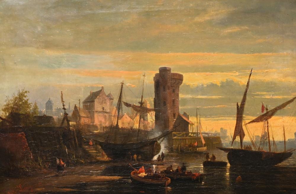egide linnig 1821 1860 view on a city harbour oil on canvas · Coronari Auctions · 2025-10-04 Egidius Linnig comparable auction result: egide linnig 1821 1860 view on a city harbour oil on canvas