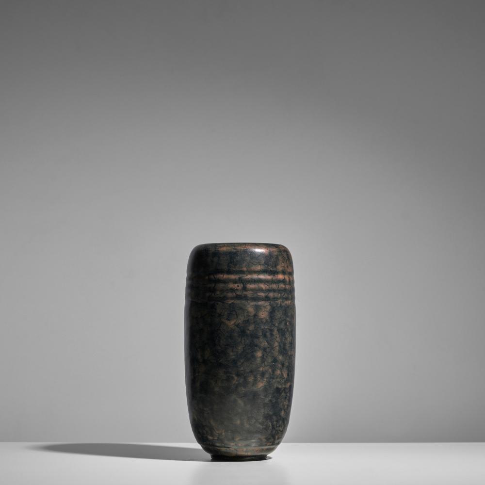 Emile Decoeur comparable auction result: emile decoeur 1876 1953 vasecirca 1920 glazed stoneware incised monogram ed height 8 1 2in 22cm diameter 4 1 8in 10 5cm