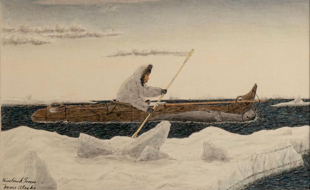 James Kivetoruk Moses comparable auction result: james kivetoruk moses inupiat 1903 1982
