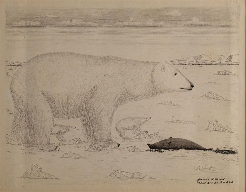 James Kivetoruk Moses comparable auction result: james kivetoruk moses inupiat 1903 1982