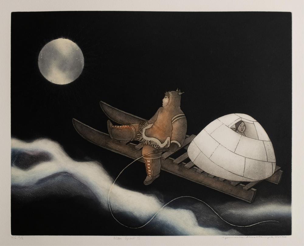 Germaine Arnaktauyok comparable auction result: germaine arnaktauyok greenland nunavut canada b 1946
