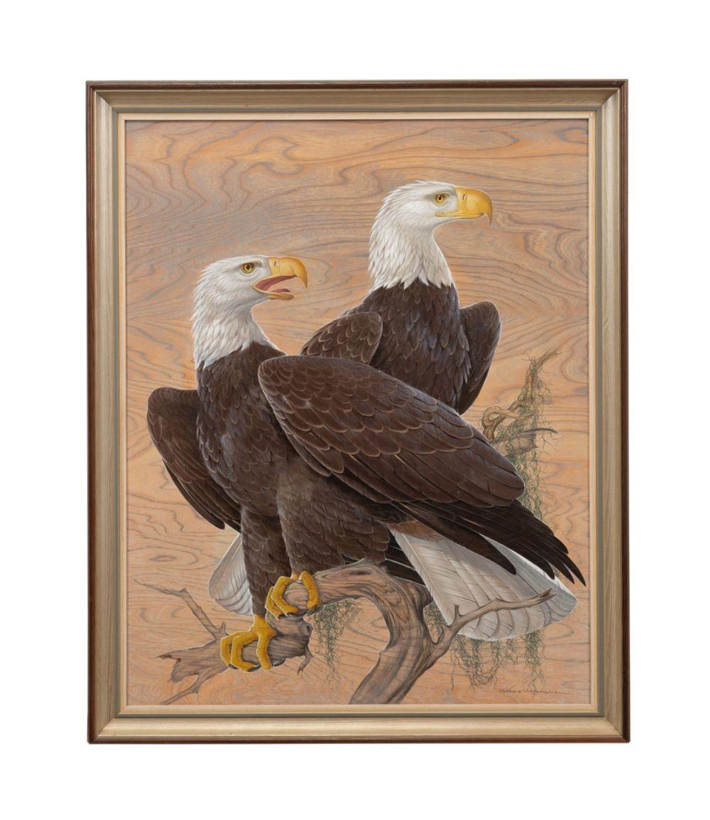 athos menaboni two bald eagles on branch oil · Ahlers & Ogletree Inc. · 2025-10-08 Athos Menaboni comparable auction result: athos menaboni two bald eagles on branch oil
