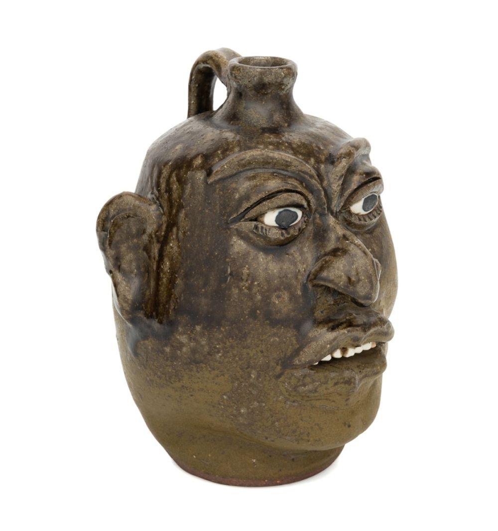 Lanier Meaders comparable auction result: lanier meaders georgia folk pottery face jug