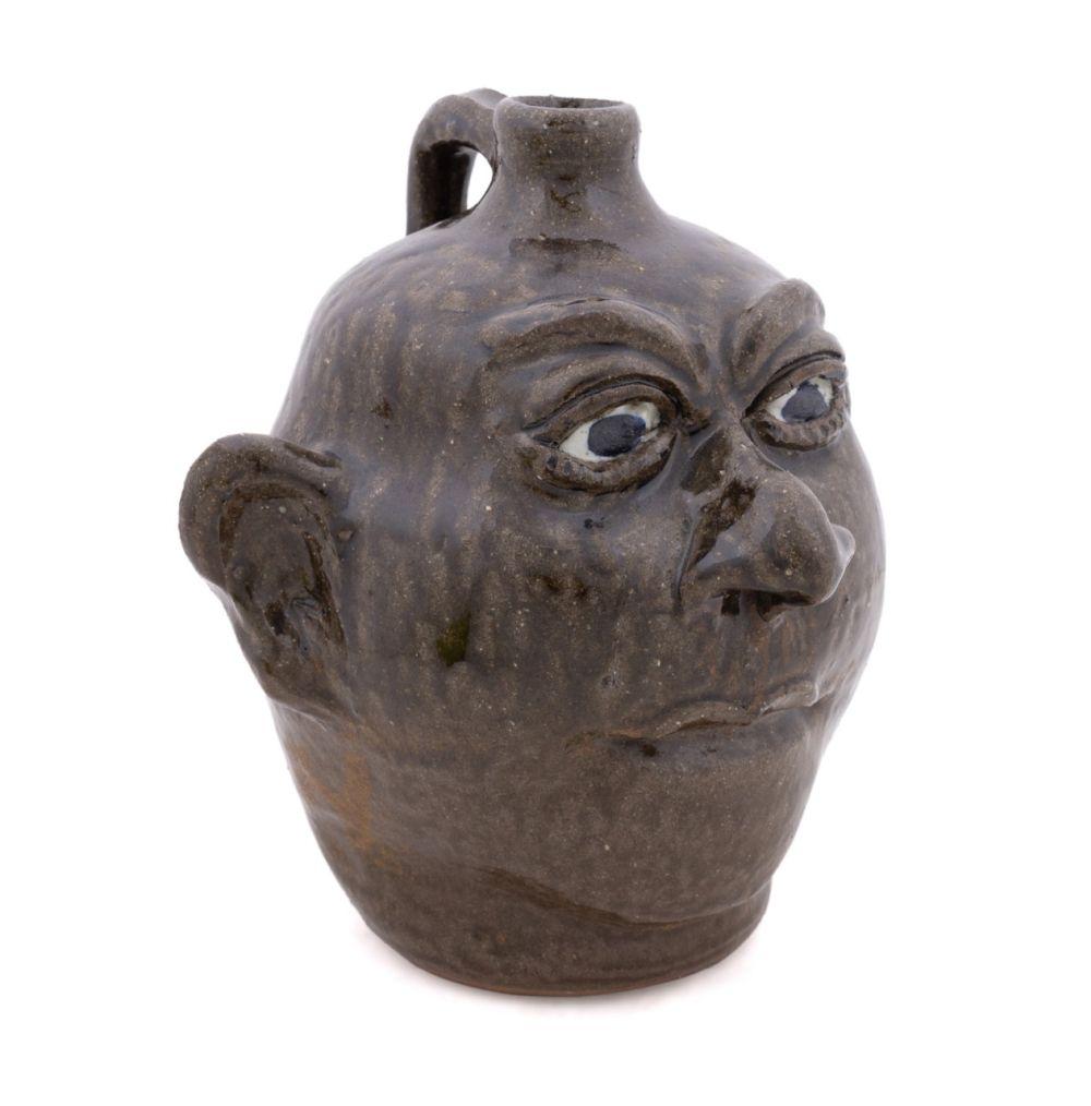 Lanier Meaders comparable auction result: lanier meaders georgia folk pottery face jug