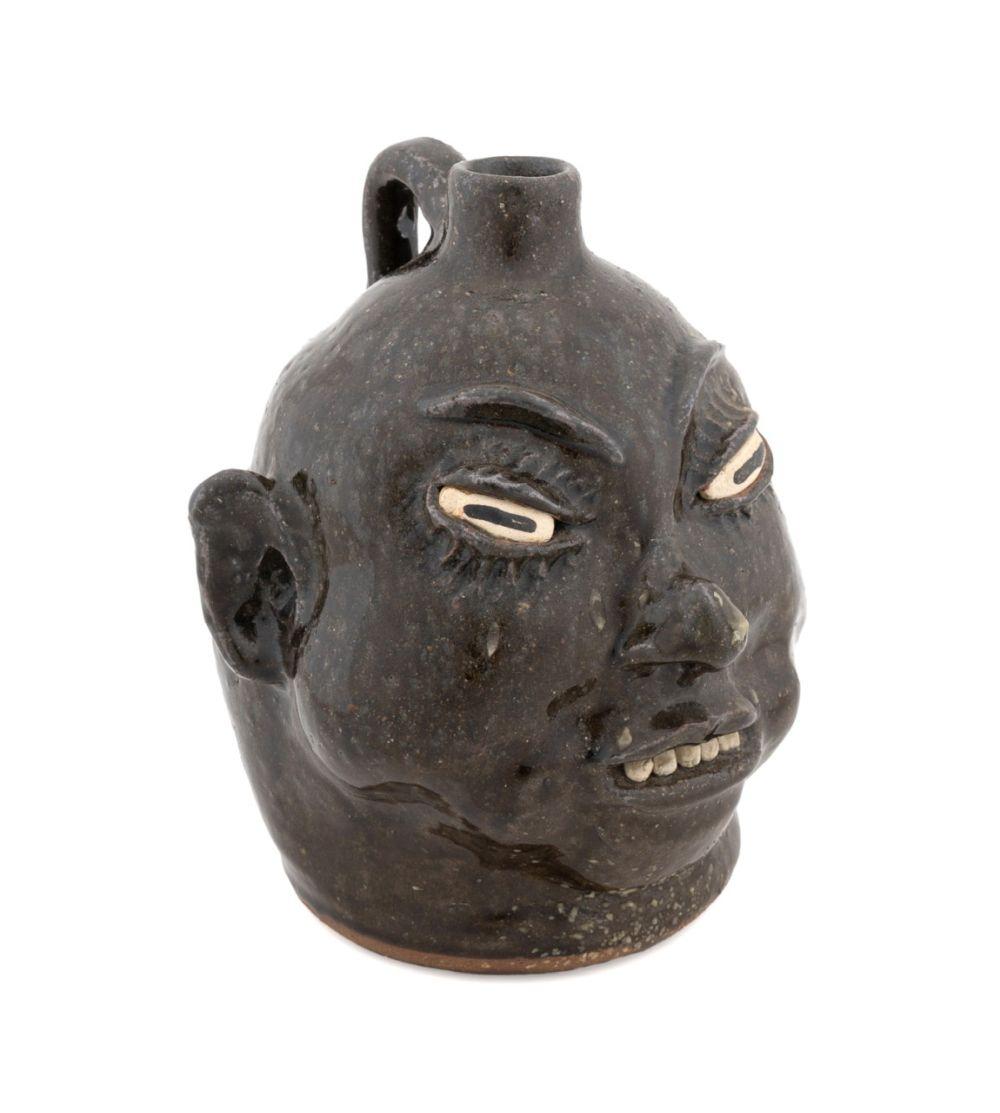 Lanier Meaders comparable auction result: lanier meaders georgia folk pottery face jug