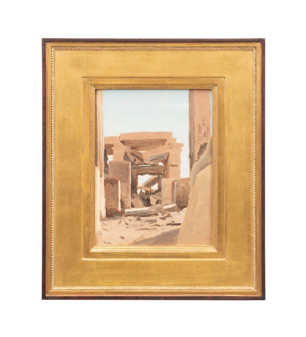 Lockwood De Forest comparable auction result: lockwood de forest egypt 1876 landscape oil