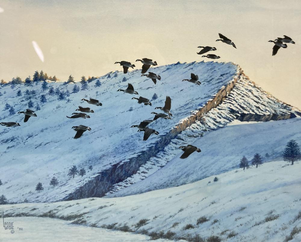 Lee Cable comparable auction result: lee cable b 1943 mixed media on paper