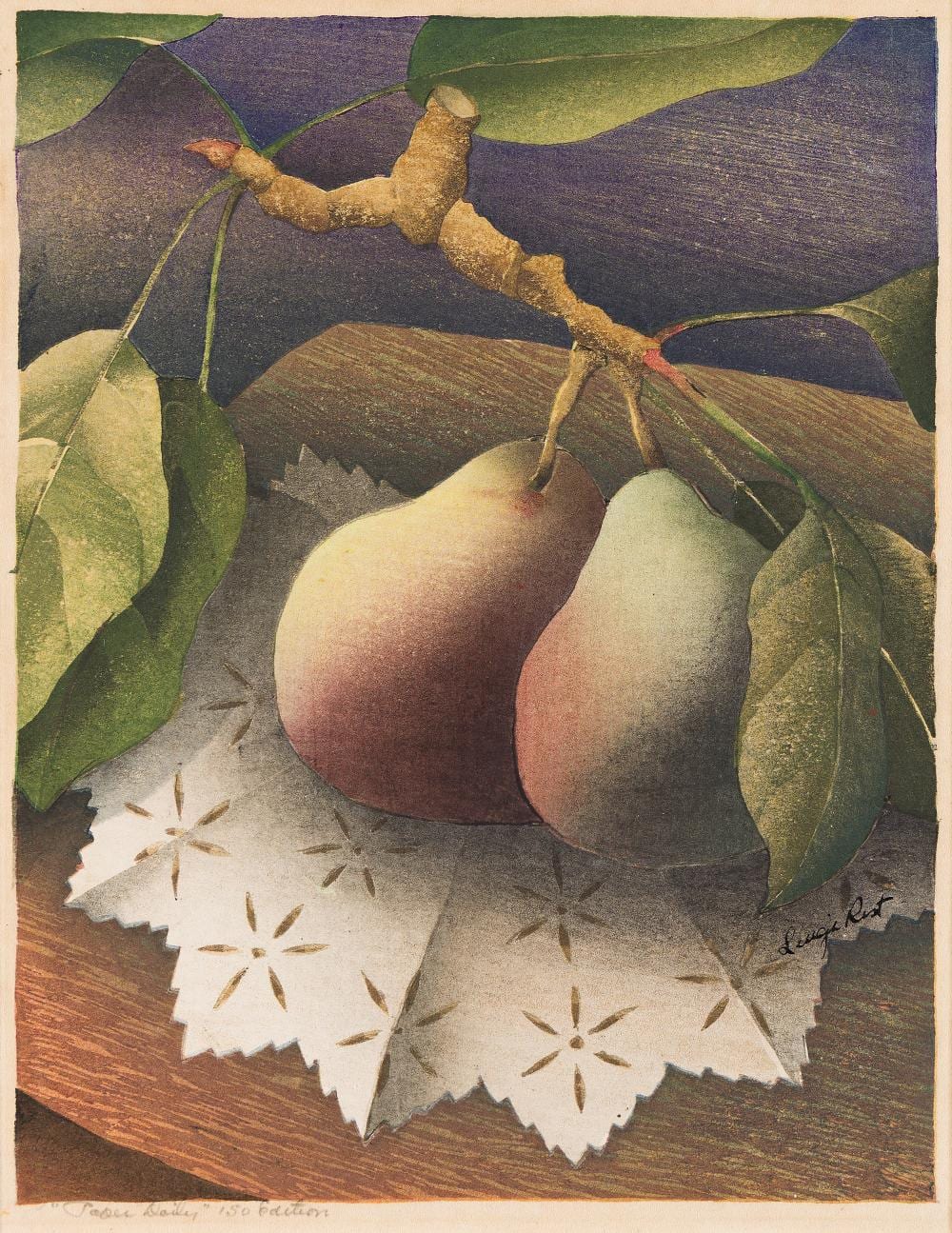 Luigi Rist comparable auction result: luigi rist 1888 1959 paper doily 1949