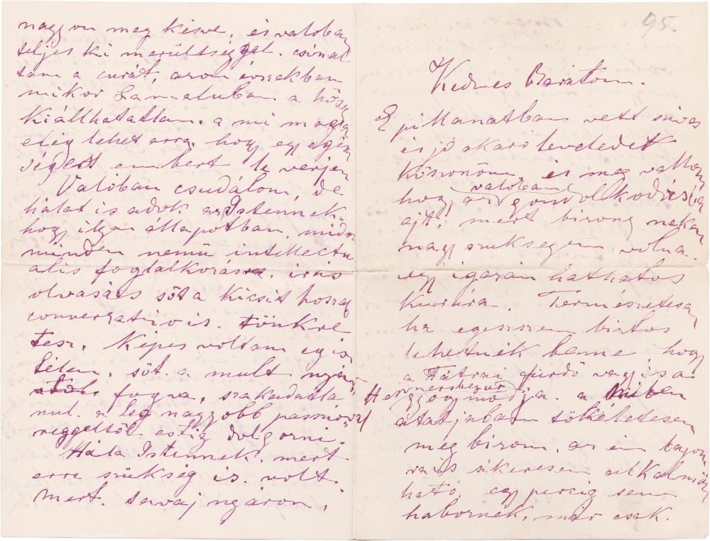 Munkacsy Mihaly comparable auction result: mih ly munk csy 1844 1900 painter autograph letter to k roly telepy addressed kedves bar tom my dear friend