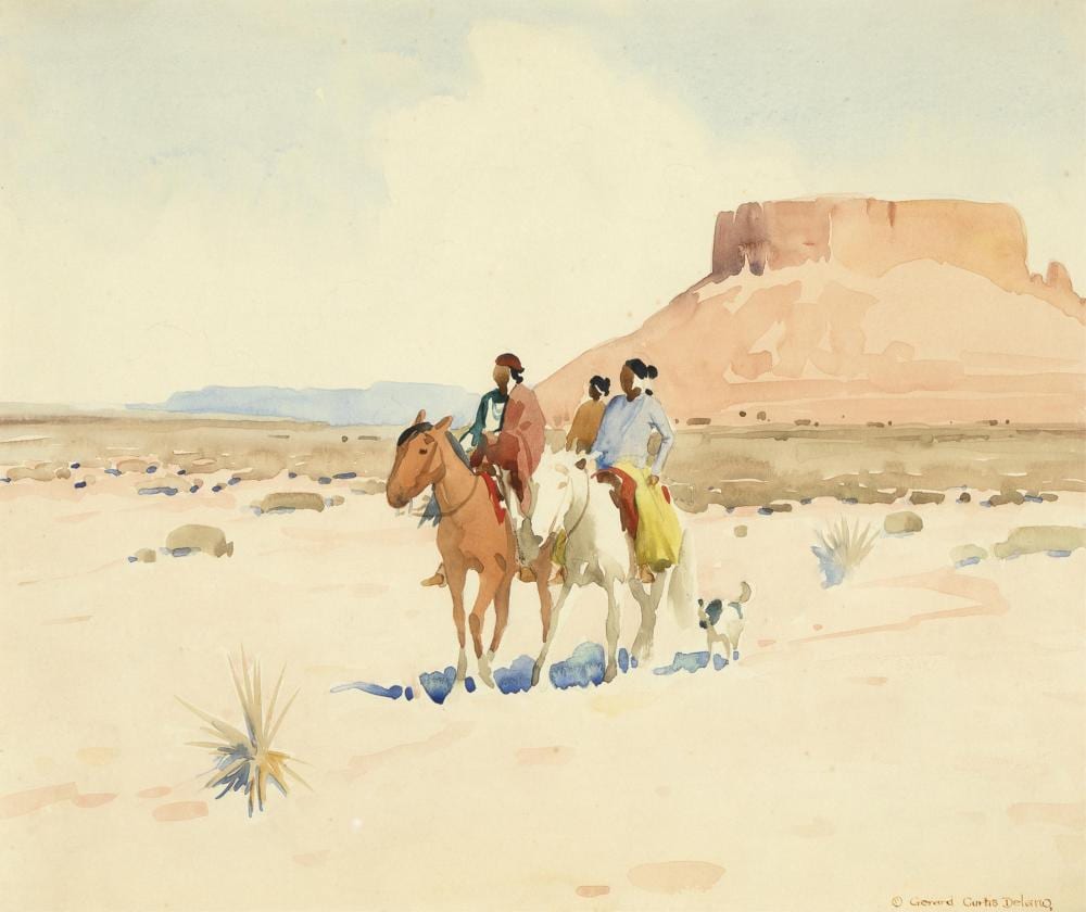 Gerard Curtis Delano comparable auction result: gerard curtis delano navajos