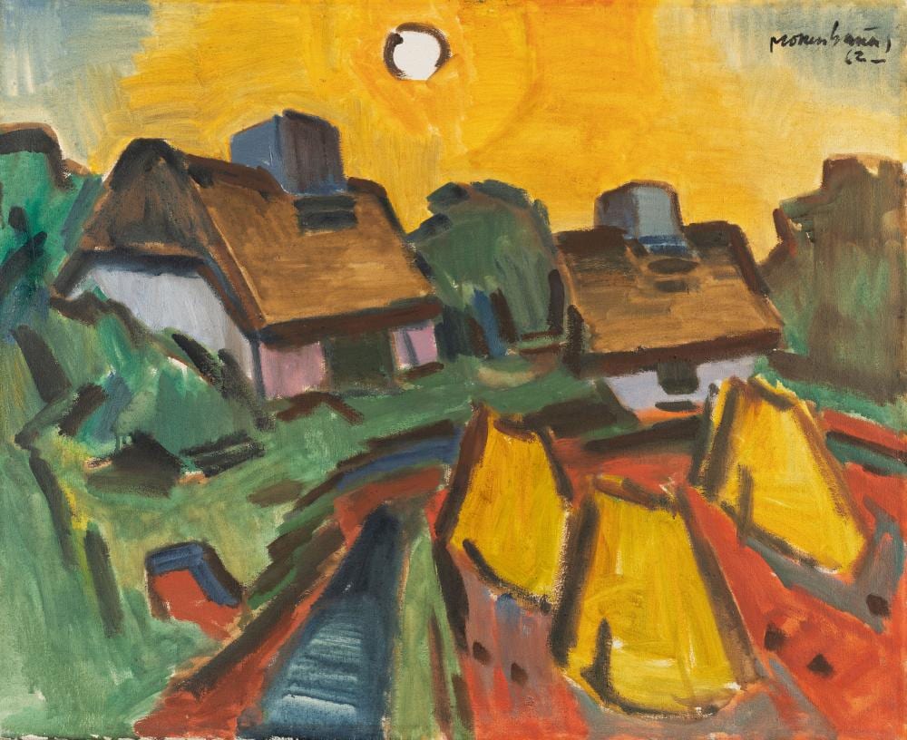 Ernst Mollenhauer comparable auction result: ernst mollenhauer 1892 tapiau d sseldorf 1963 recto auf keitum verso segelschiffe im hafen