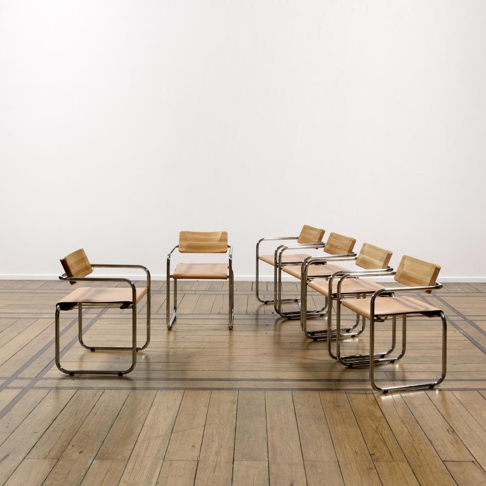 Christophe Gevers comparable auction result: christophe gevers 1928 2007 suite de six chaises cg73
