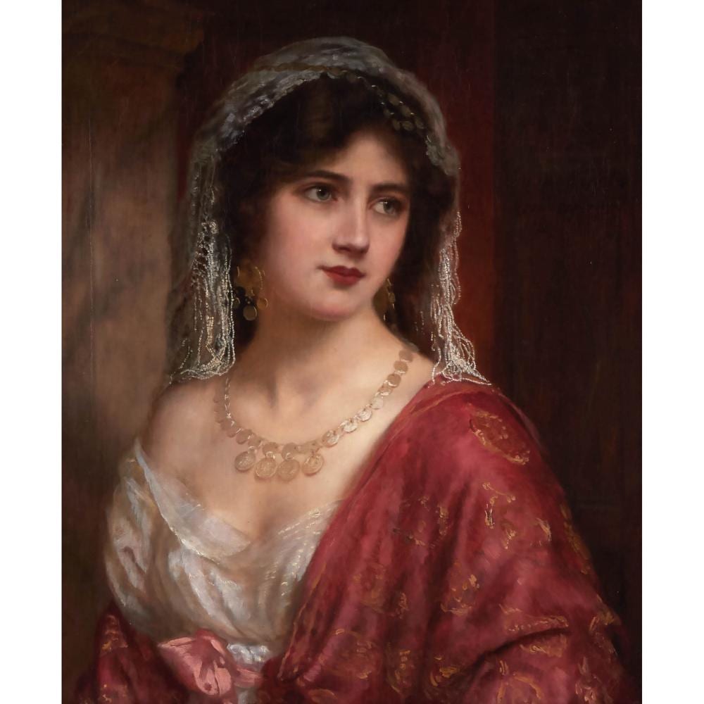 abbey altson 1866 1949 portrait of a veiled lady ca 1910 · Waddington's · 2025-10-09 Aby Altson comparable auction result: abbey altson 1866 1949 portrait of a veiled lady ca 1910